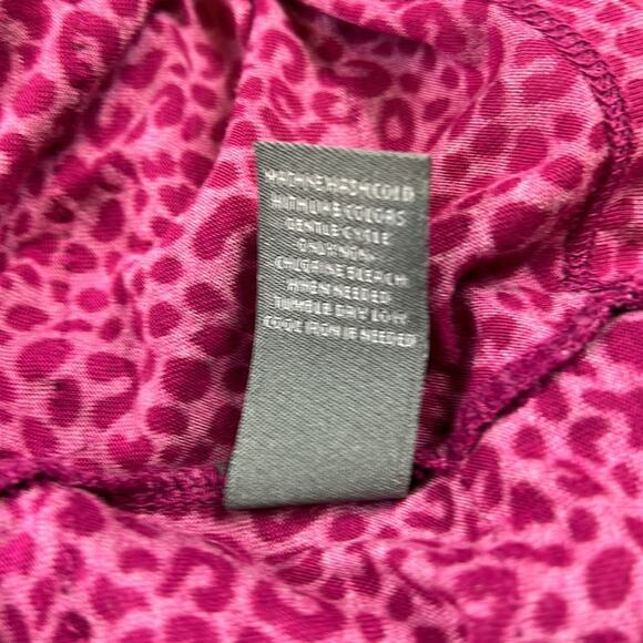 Fluent Life Essentials Cheetah print asymmetrical hem shift dress, size small - Picture 8 of 8